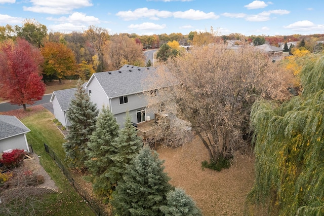 birds eye view of property