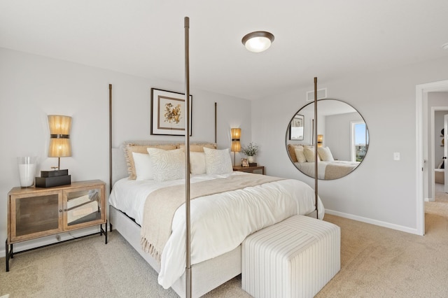 bedroom featuring carpet flooring