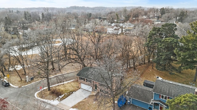 birds eye view of property