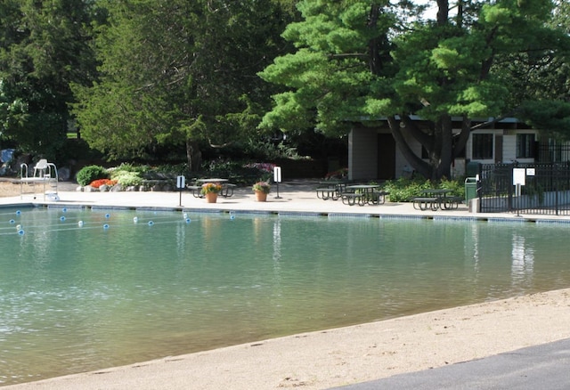 view of pool with a patio