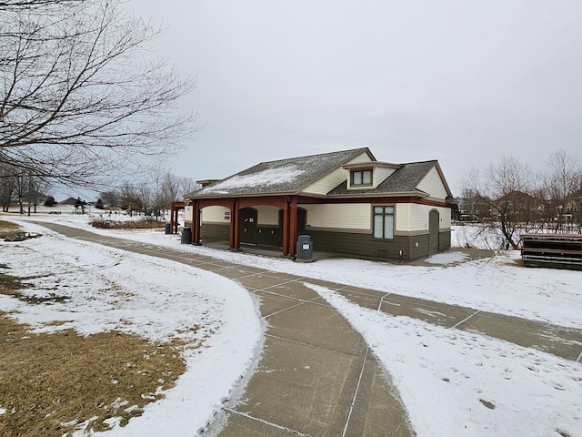 view of front of home