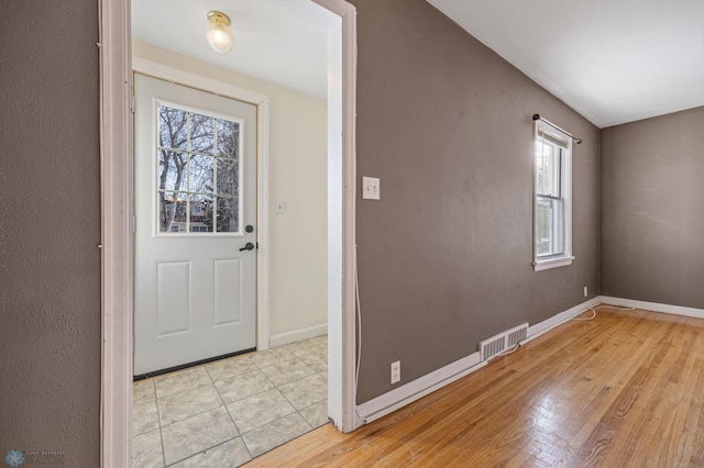 entryway featuring light wood-type flooring