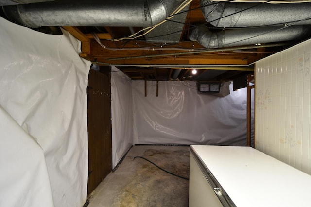 view of basement