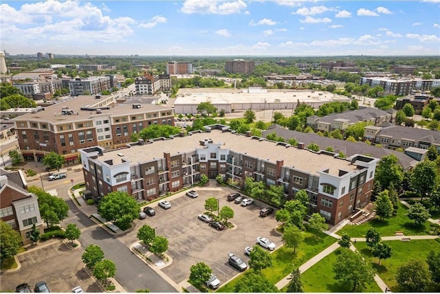 drone / aerial view featuring a view of city