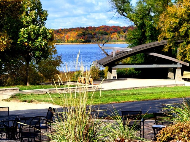 view of water feature