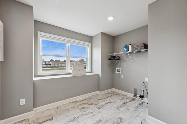 laundry room with hookup for a washing machine