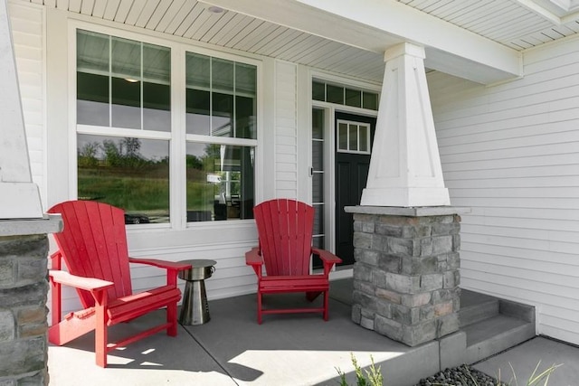 view of patio / terrace featuring a porch