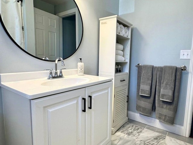 bathroom featuring vanity