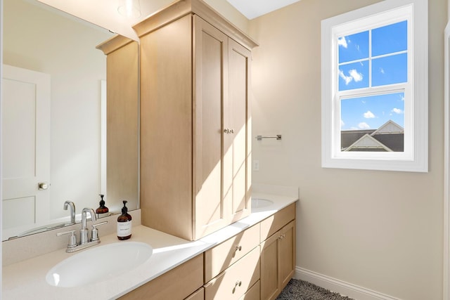 bathroom with vanity