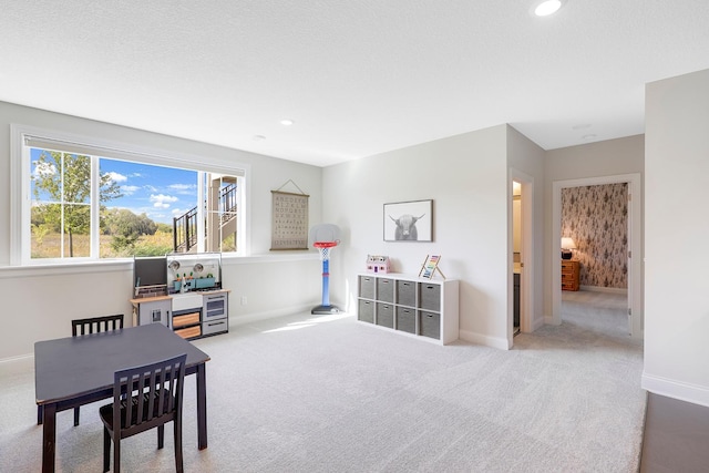 playroom with carpet flooring