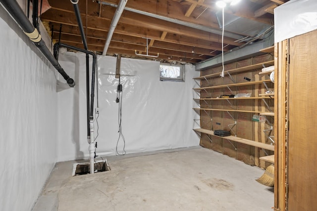 view of basement