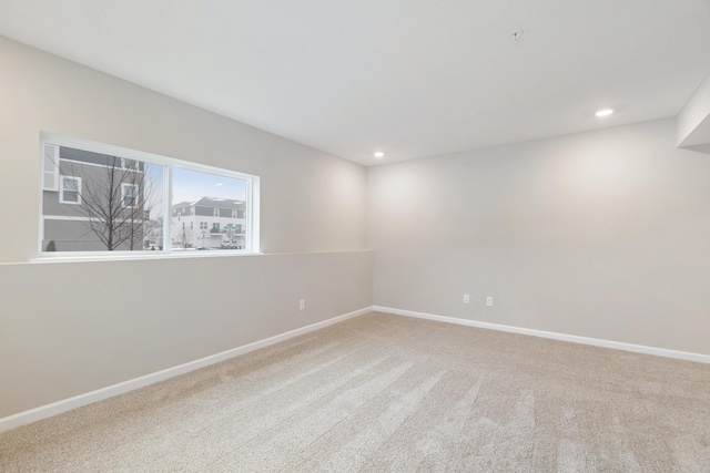 view of carpeted empty room