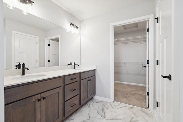 bathroom featuring vanity