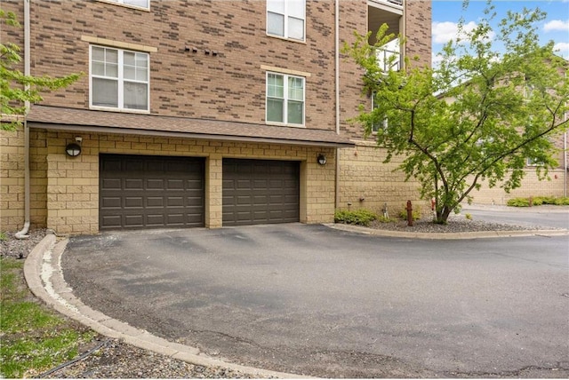 view of home's exterior with a garage