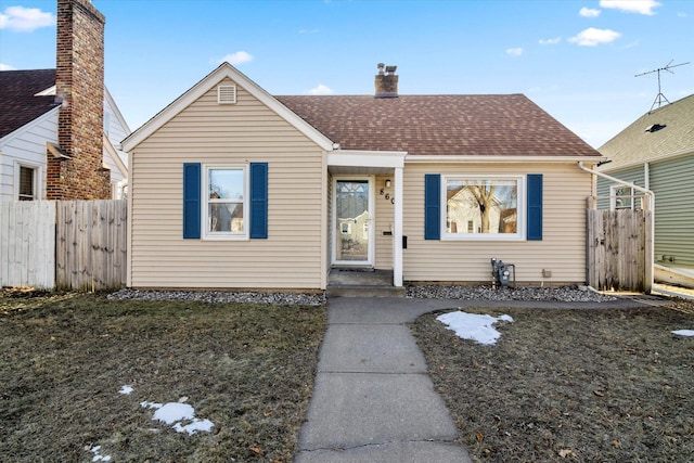 view of bungalow-style house