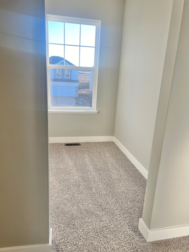 spare room featuring carpet