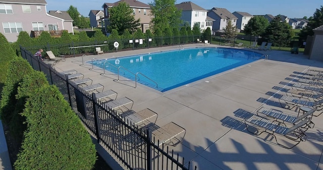 view of pool with a patio area