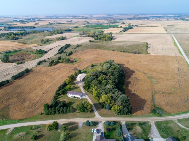 bird's eye view featuring a rural view