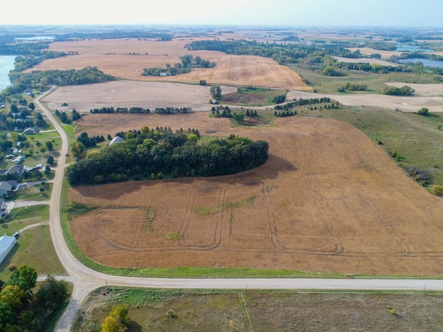 drone / aerial view featuring a rural view