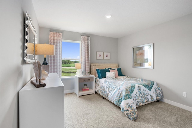 bedroom featuring carpet floors