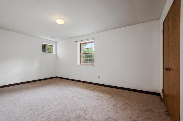 view of carpeted empty room