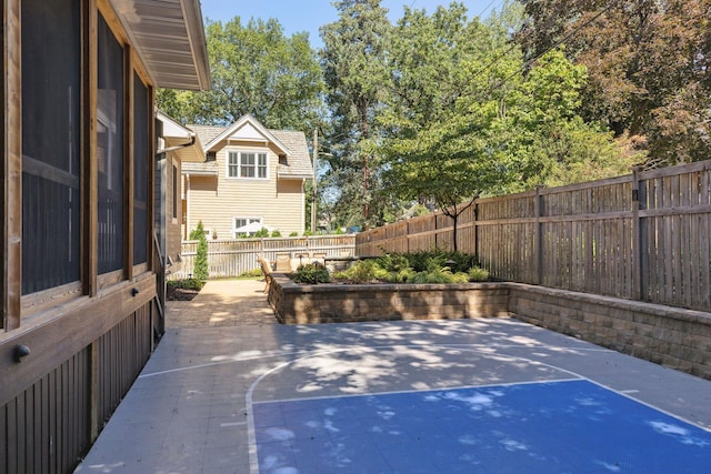 view of basketball court