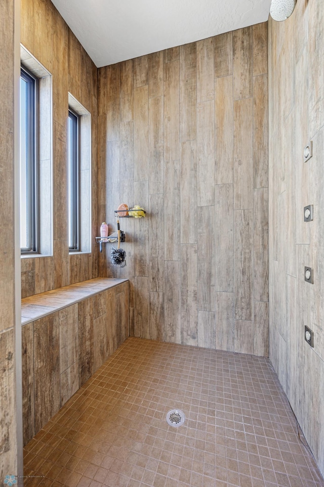 bathroom with walk in shower