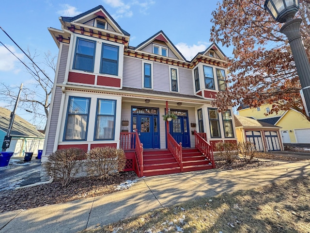 victorian home with a porch