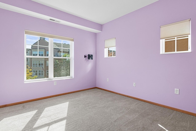 view of carpeted empty room