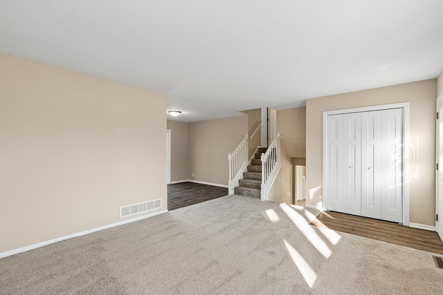 interior space with carpet flooring