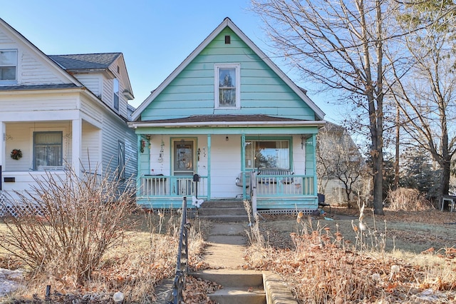 view of front facade with a porch