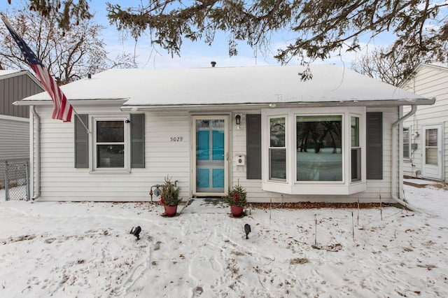 view of bungalow-style home