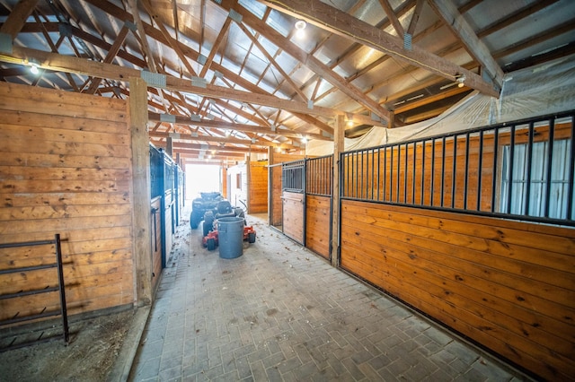 view of horse barn