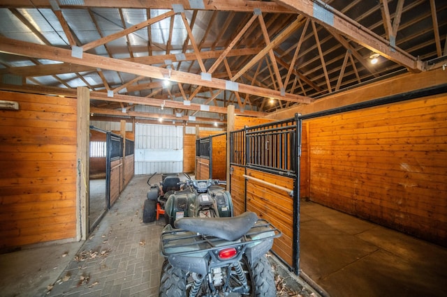 view of horse barn