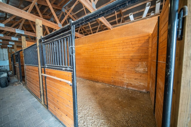 view of horse barn