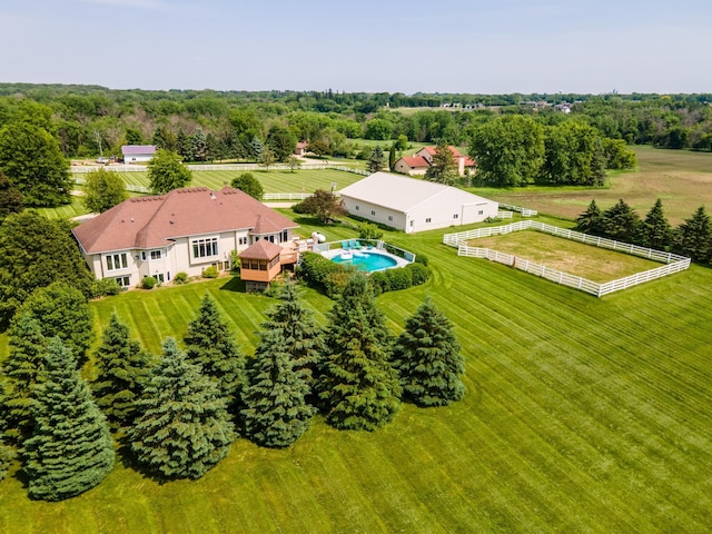 62539 185th Ave, Dodge Center, MN 55927 - aerial view of sparsely populated area featuring a pool area