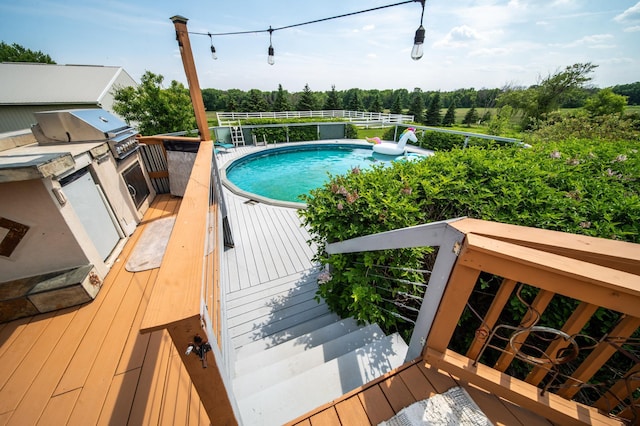 62539 185th Ave, Dodge Center, MN 55927 - view of pool with a wooden deck