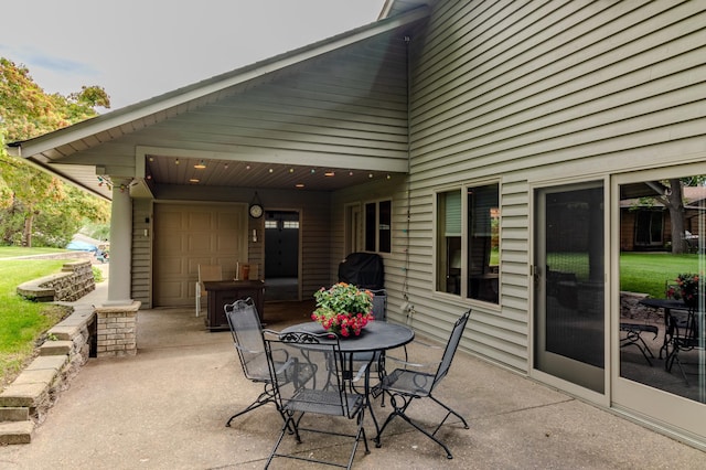 view of patio / terrace with area for grilling