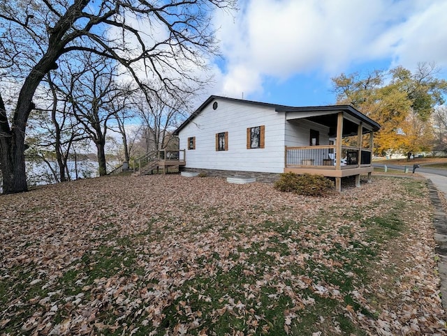 view of home's exterior