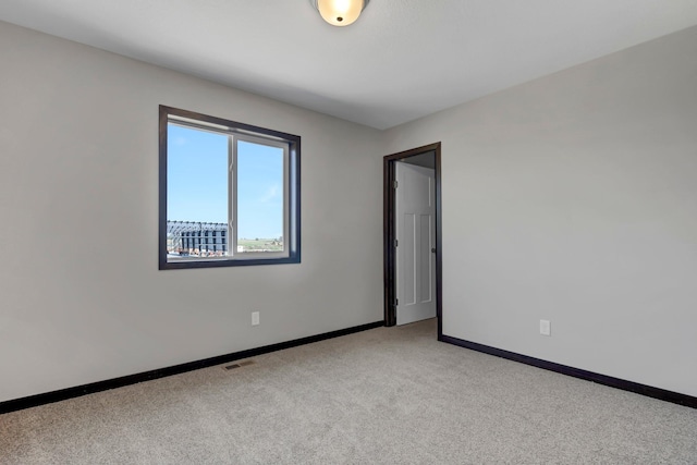 view of carpeted empty room