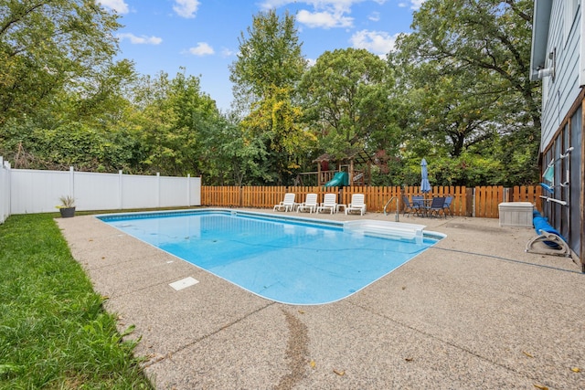 view of pool with a patio area