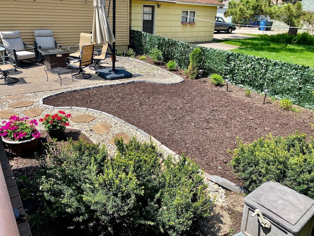 view of yard featuring a patio