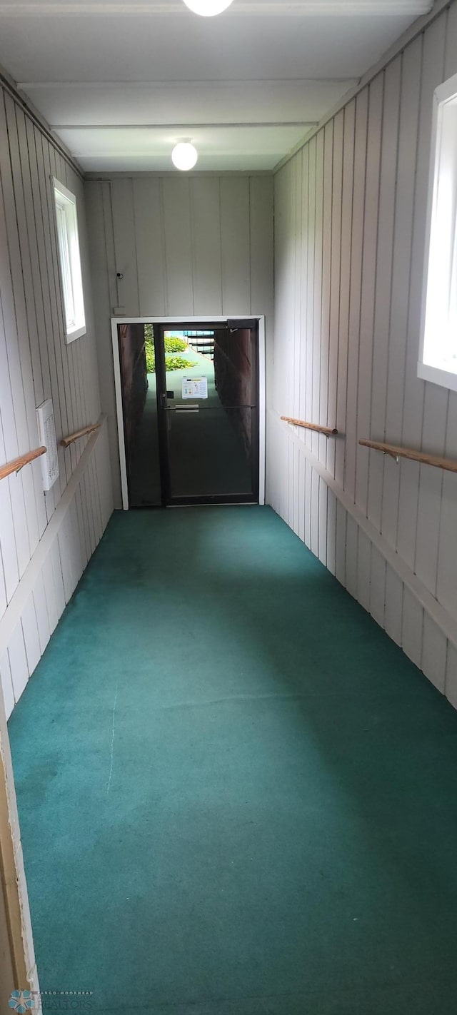 unfurnished room with carpet flooring