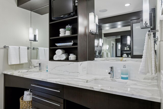 full bathroom with vanity