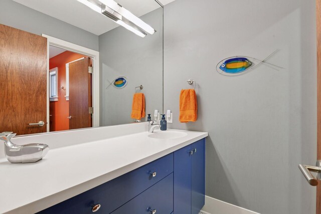 bathroom with vanity