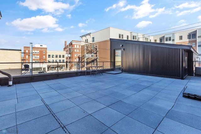 view of patio / terrace featuring a balcony