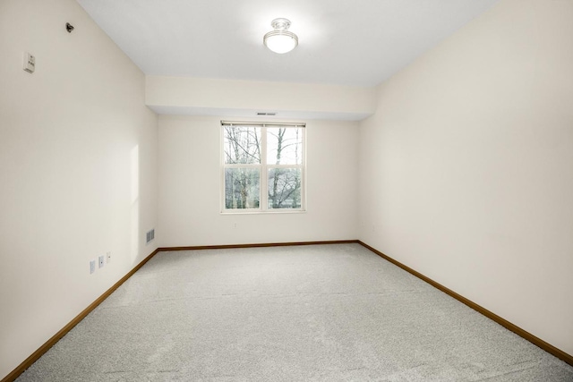 view of carpeted empty room