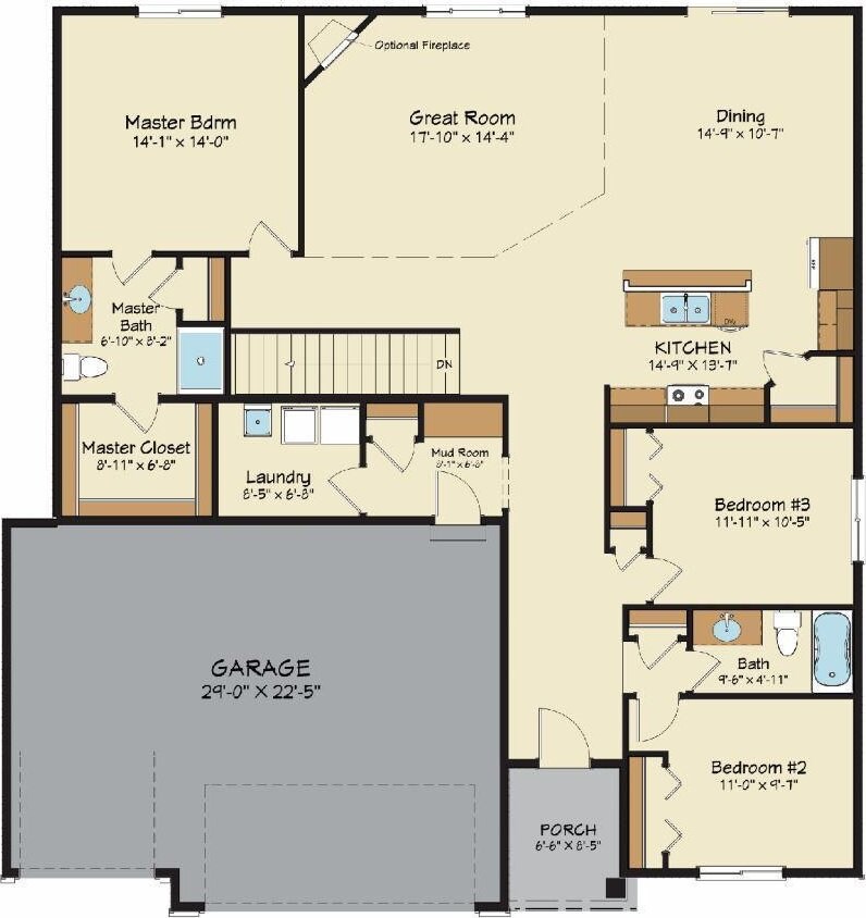 1003 Mulberry Ave NE, Montgomery, MN 56069 - floor plan