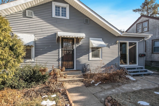 view of front of home