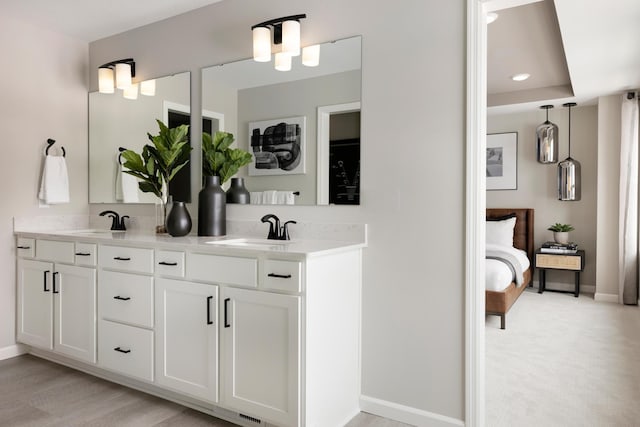 bathroom with vanity